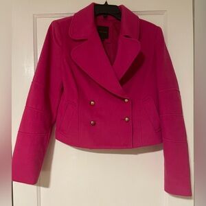 The Limited - Pink Peacoat - Size Small - Wool